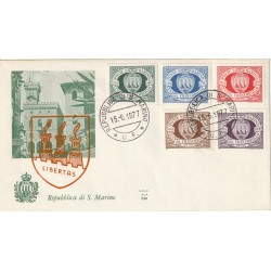 1977 FDC ALA SAN MARINO CENT. PRIMI FRANCOBOLLI S.MARINO MF81826