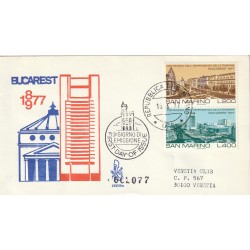1977 FDC VENETIA 169/SM SAN MARINO CENT. INDIP. ROMANIA MF81828