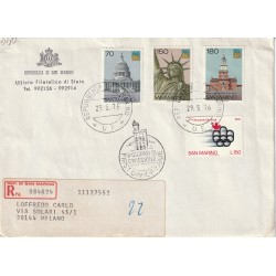 1976 FDC UFFICIALE SAN MARINO BICENT. STATI UNITI MF81829