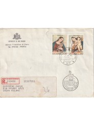 1976 FDC UFFICIALE SAN MARINO NATALE-DIPINTI TIZIANO MF81832