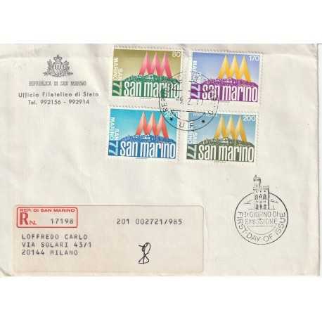 1977 FDC UFFICIALE SAN MARINO MANIFESTAZIONI S.MARINO 77 MF81833