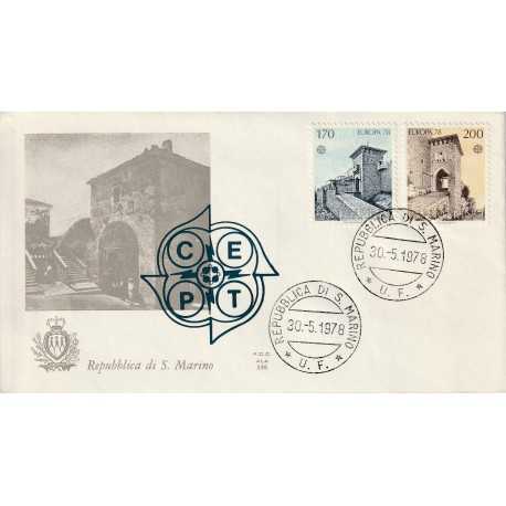 1978 FDC ALA SAN MARINO EUROPA. MONUMENTI MF81839