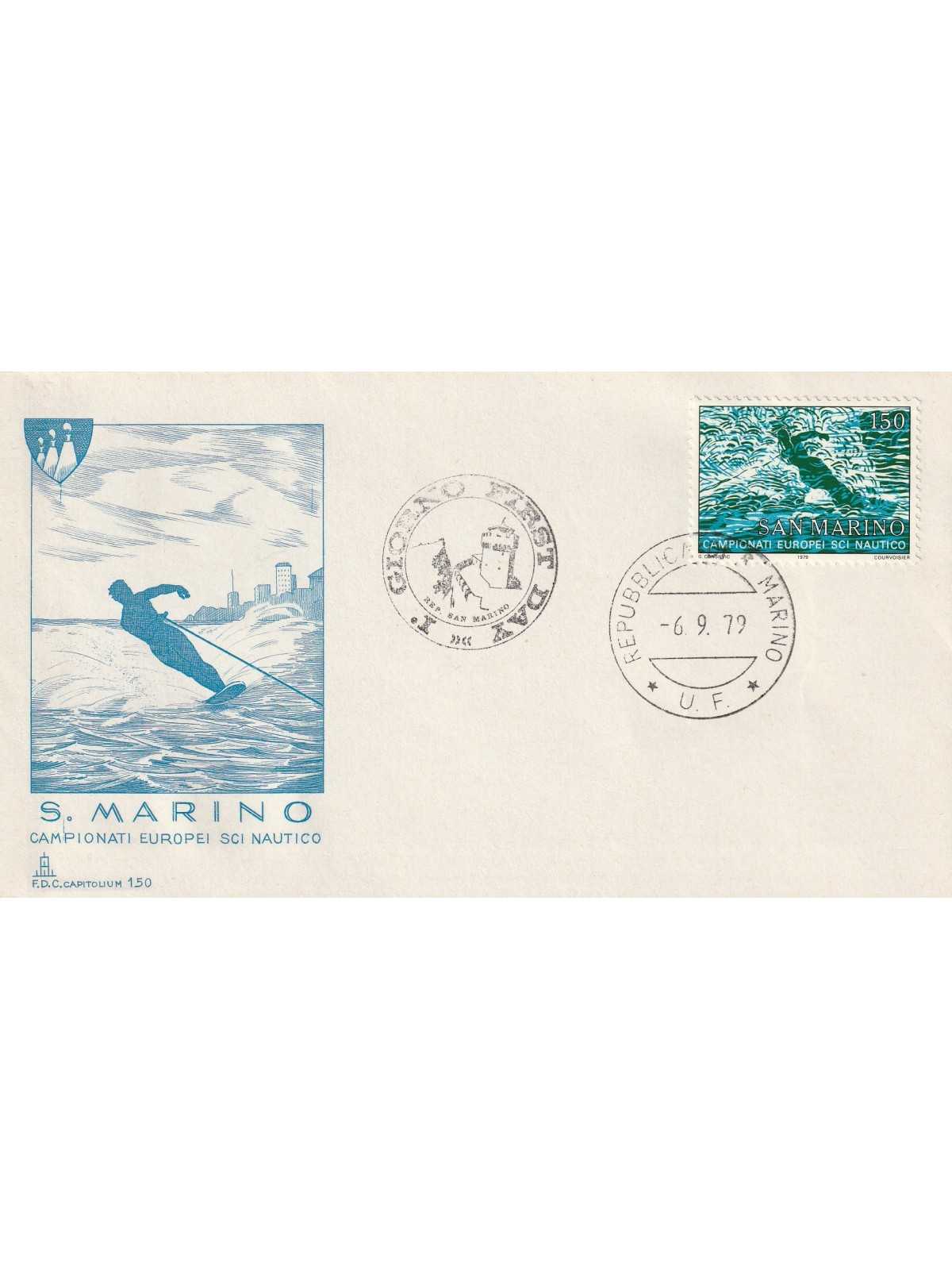 1979 FDC CAPITOLIUM SAN MARINO CAMP. EU. SCI NAUTICO MF81855