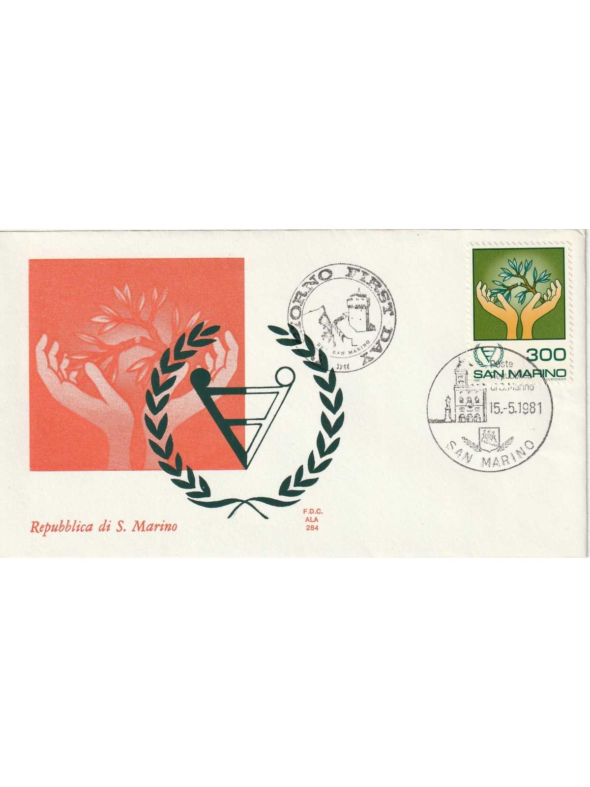 1981 FDC ALA SAN MARINO ANNO INT. HANDICAPPATI MF81870