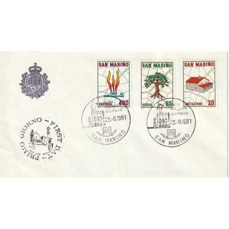 1981 FDC LIBERTAS SAN MARINO PIANO REGOLATORE MF81875