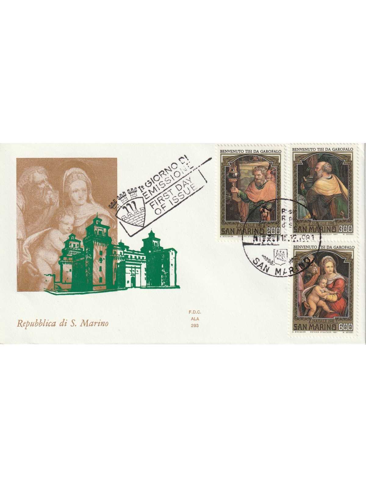 1981 FDC ALA SAN MARINO NATALE '81 MF81878