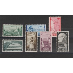 1940 ALBANIA POSTA AEREA SOGGETTI VARI 7 VAL MNH MF55675