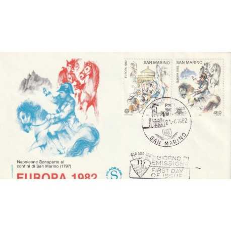 1982 FDC FILAGRANO SAN MARINO EUROPA. PRIMI AVV. STORICI MF81881