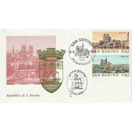 1982 FDC ALA SAN MARINO ESPO. FILATELICA PARIGI MF81883