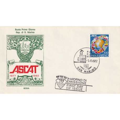 1982 FDC RODIA SAN MARINO ASCAT MF81886