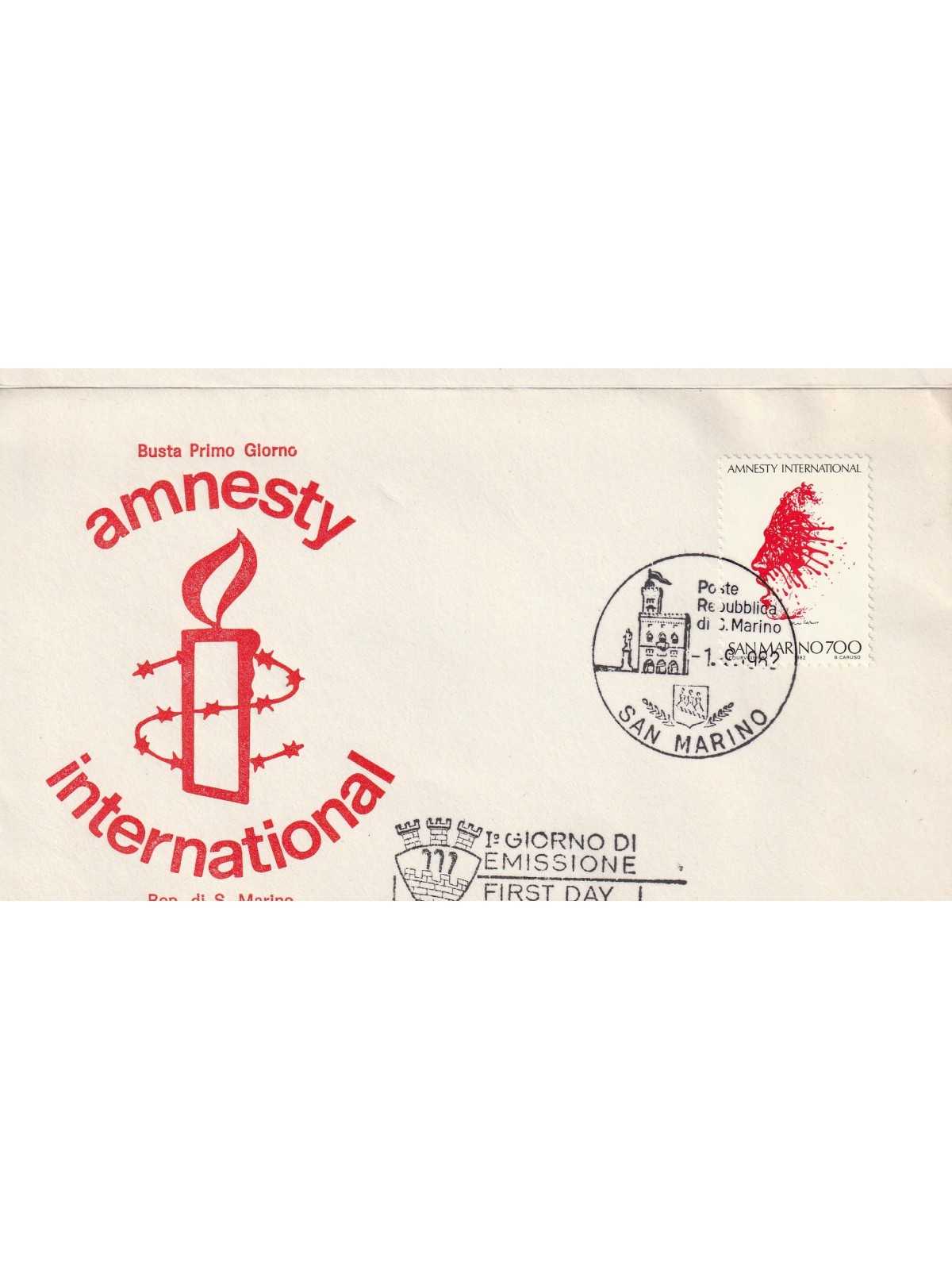 1982 FDC RODIA SAN MARINO AMNESTY INTERNATIONAL MF81887