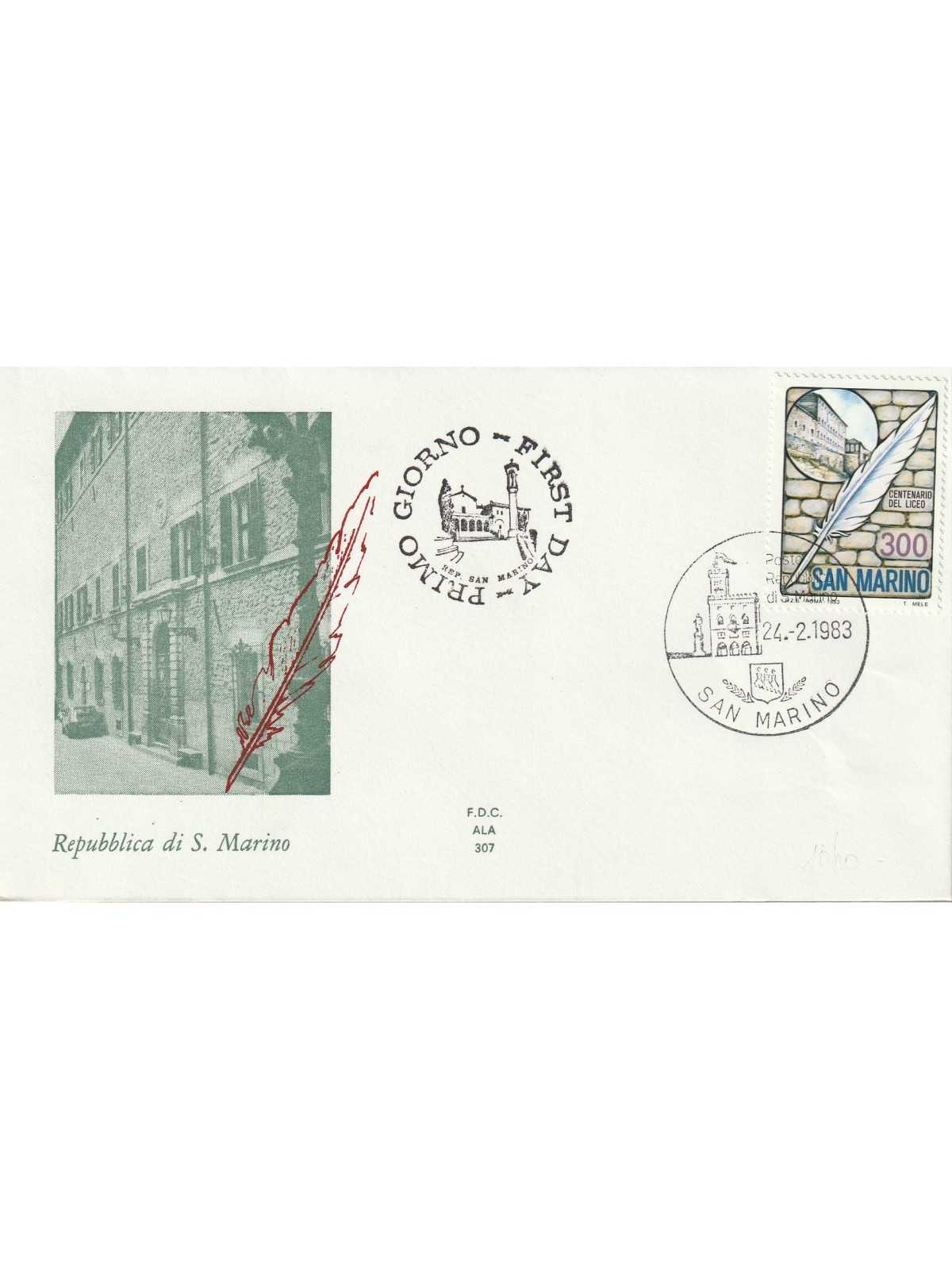 1983 FDC ALA SAN MARINO CENT. ISTIT. LICEO DI STATO MF81891