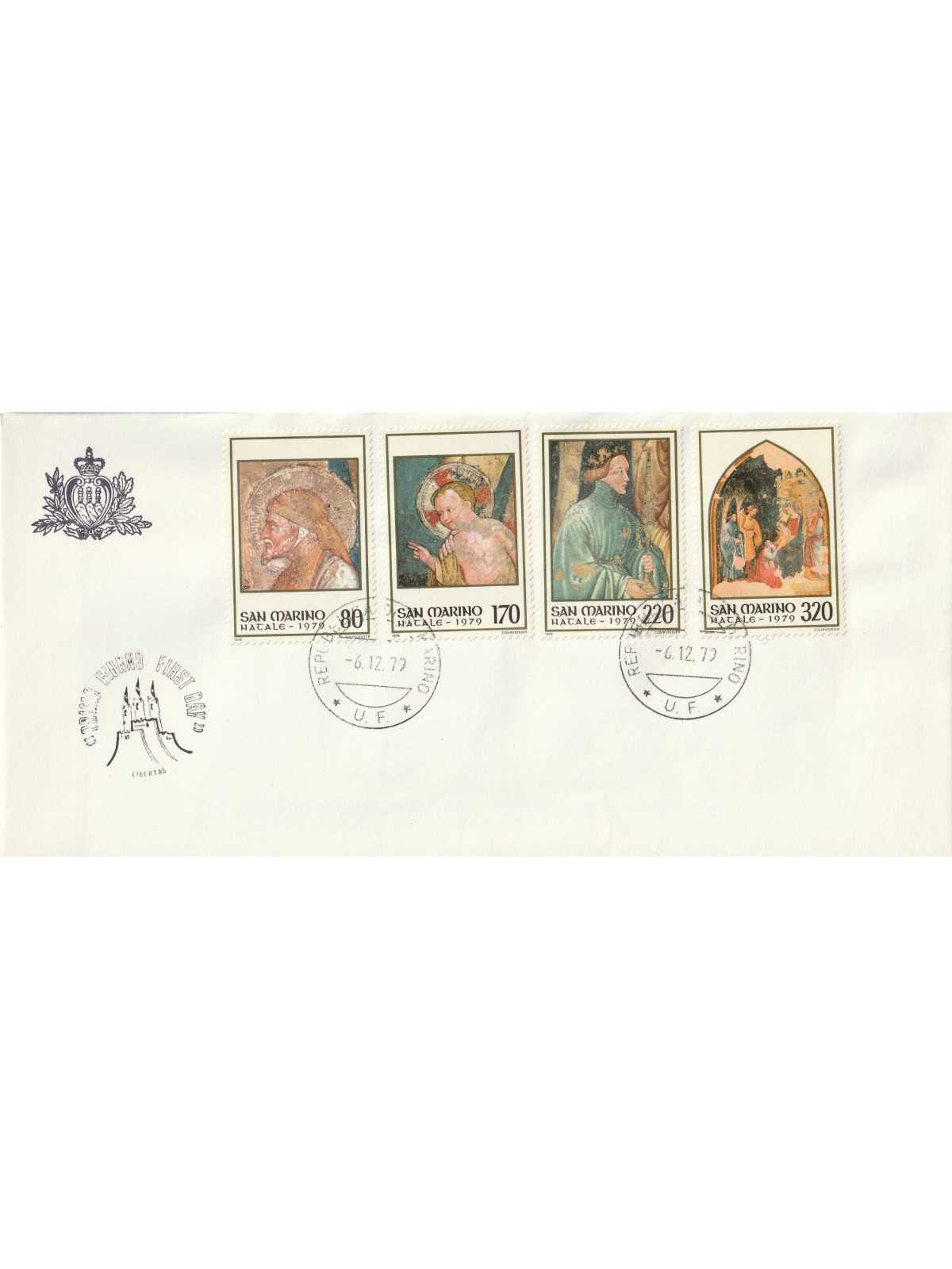 1979 FDC LIBERTAS SAN MARINO NATALE MF81909