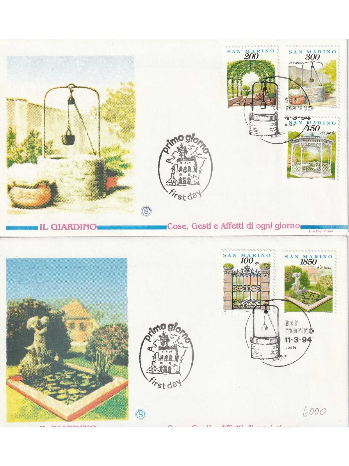 1994 FDC FILAGRANO SAN MARINO COSE GESTTI E AFFETTI DI OGNI GIORNO MF81921