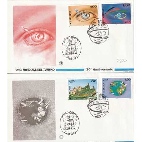 1995 FDC FILAGRANO SAN MARINO 20 ANN. TURISMO OMT MF81932