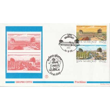 1995 FDC FILAGRANO SAN MARINO BEIJING 95 EXPO FILATELICA MF81934