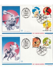 1996 FDC FILAGRANO SAN MARINO 100 GIOCHI OLIMPICI MODERNI MF81938