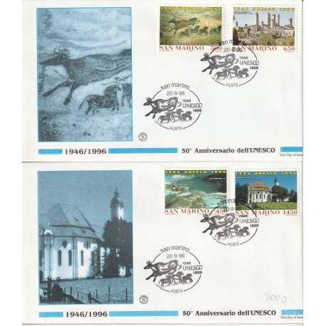 1996 FDC FILAGRANO SAN MARINO 50 UNESCO MF81947