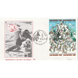 1997 FDC FILAGRANO SAN MARINO CAMPIONATO SCI ALPINO MF81948