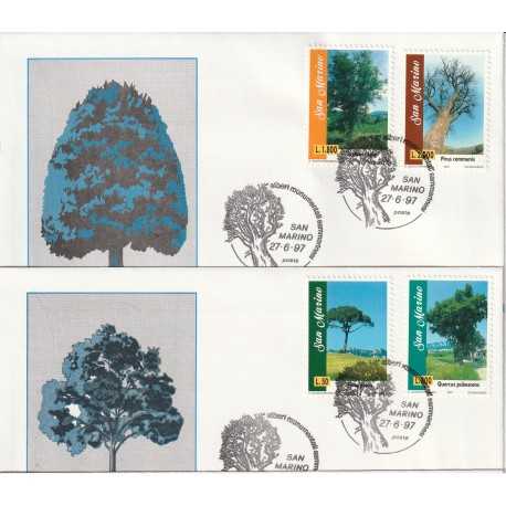 1997 FDC SAN MARINO SERIE ALBERI MONUMENTALI MF81958