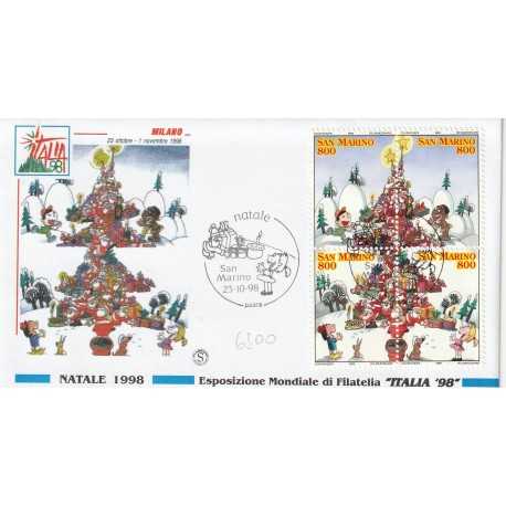 1998 FDC SAN MARINO NATALE 1998 MF81966