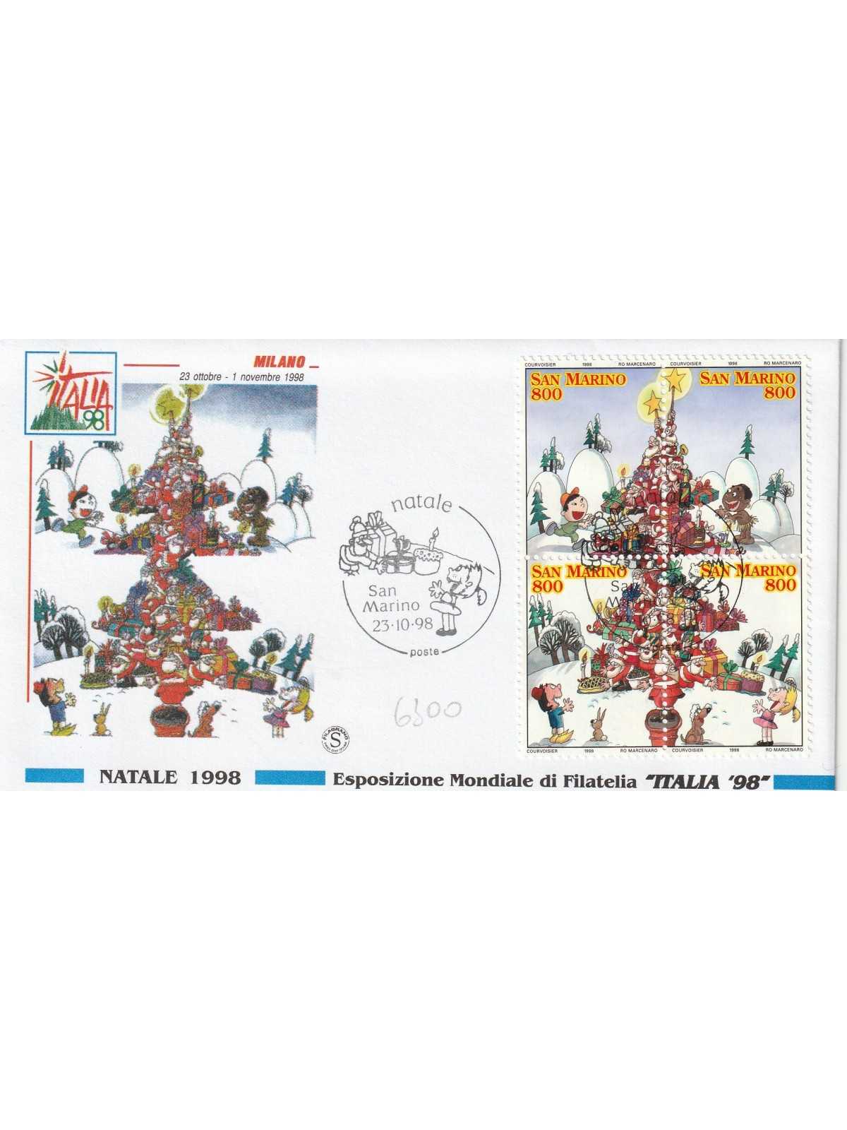 1998 FDC SAN MARINO NATALE 1998 MF81966