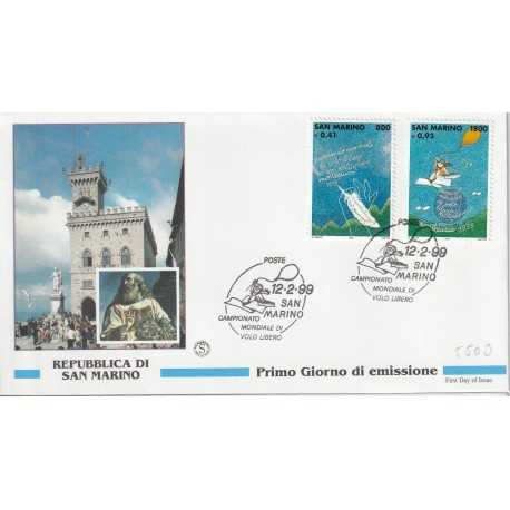 1999 FDC SAN MARINO CAMPIONATO MONDIALE DI VOLO LIBERO MF81968