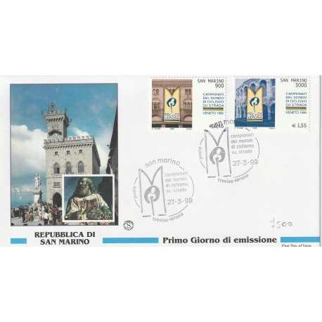 1999 FDC SAN MARINO CAMP. DEL MONDO DI CICLISMO SU STRADA MF81969