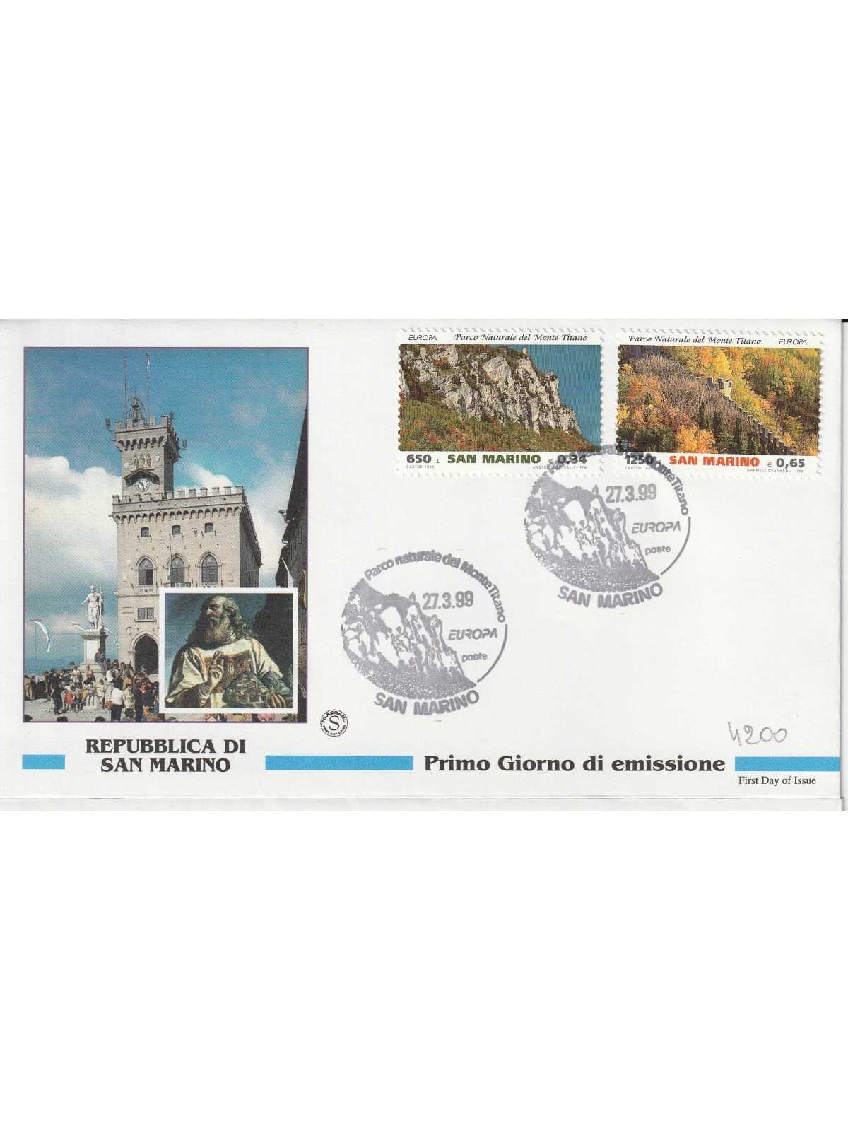 1999 FDC SAN MARINO EUROPA 1999 MF81970