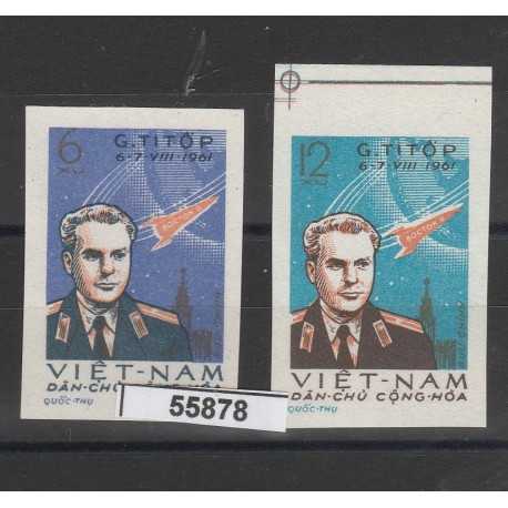 1961 VIETNAM DEL NORD TITOV 2 VAL MNH MF55875