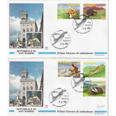 1999 FDC SAN MARINO FAUNA SAMMARINESE MF81975