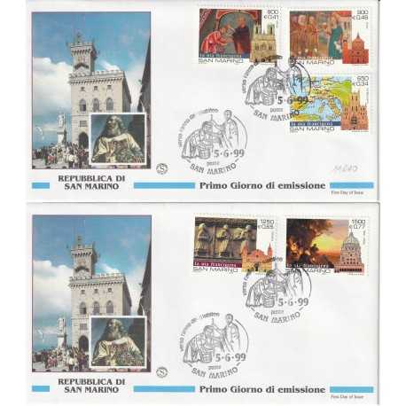 1999 FDC SAN MARINO VERSO L'ANNO DEL GIUBILEO MF81976