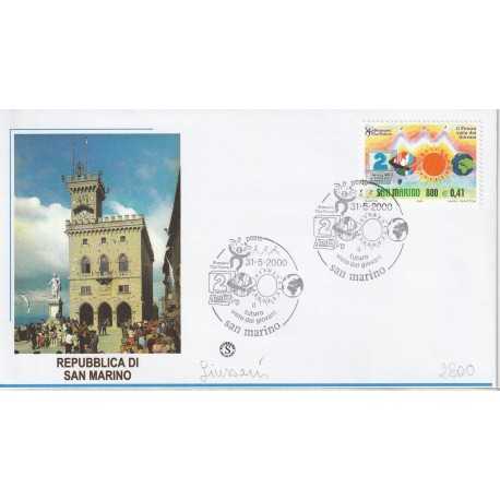 2000 FDC SAN MARINO IL FUTURO VISTO DAI GIOVANI MF81980