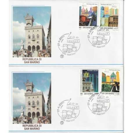 2000 FDC SAN MARINO BOLOGNA CITTA' EUROPEA DELLA CULTURA MF81982