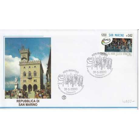 2000 FDC SAN MARINO CENT. UNIONE CICLISTICA INTERN. MF81986