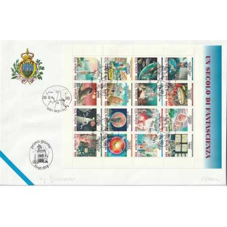 1998 FDC SAN MARINO UN SECOLO DI FANTASCIENZA MF81999