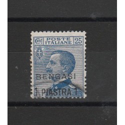 1911 LEVANTE BENGASI MICHETTI SASSONE N 2 SOPRASTAMPA 1 VAL USATO MF55923