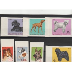 1967 UNGHERIA FAUNA CANI 7 V ND MNH MF55912