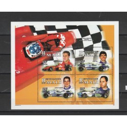 REPUBBLIQUE DU MALI TEMA FERRARI 4 V IN FOGLIETTO MNH MF55938