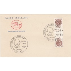 1975 FDC CAVALLINO ITALIA L 100 SIRACUSANA TETE BECHE MF53990