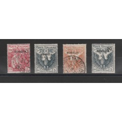 1916 SOMALIA SERIE CROCE ROSSA 4 VALORI USATI MF56069