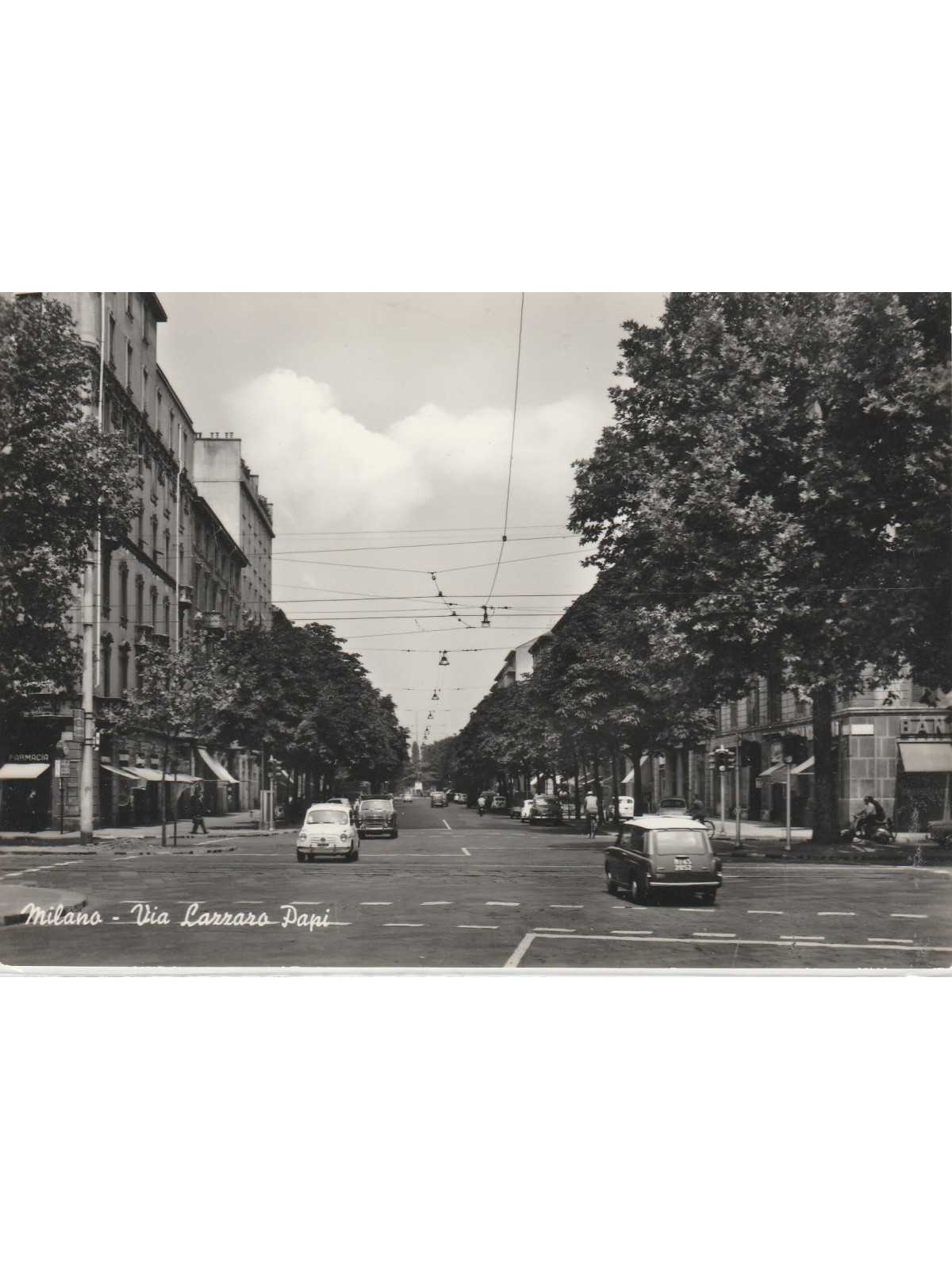 CARTOLINA LOMBARDIA MILANO VIA LAZZARO PAPI MF56249