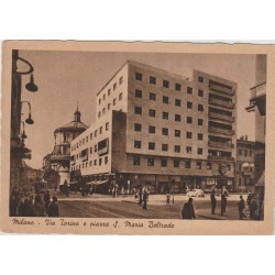 CARTOLINA LOMBARDIA MILANO VIA TORINO - P.ZZA BELTRADE MF56245