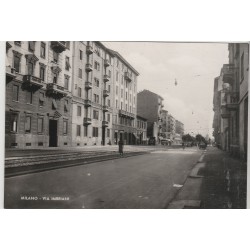 CARTOLINA LOMBARDIA MILANO VIA IMBRIANI SCRITTA MF56113