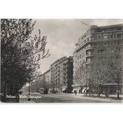 CARTOLINA LOMBARDIA MILANO VIALE ROMAGNMA VIAGGIATA MF56122