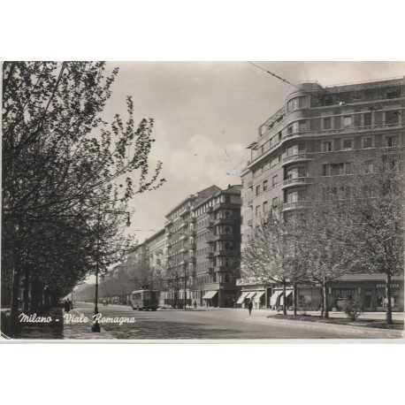 CARTOLINA LOMBARDIA MILANO VIALE ROMAGNMA VIAGGIATA MF56122