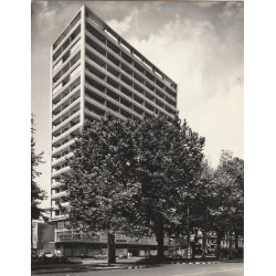 CARTOLINA LOMBARDIA MILANO CORSO SEMPIONE NUOVO GRATTACIELO VIAGGIATA MF82217