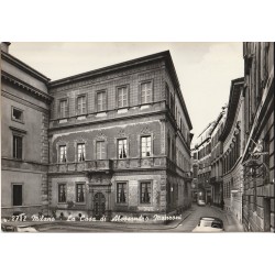 CARTOLINA LOMBARDIA MILANO CASA DI ALESSANDRO MANZONI NUOVA MF82221