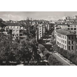 CARTOLINA LOMBARDIA MILANO VIA DEI GIARDINI VIAGFGIATA MF56161