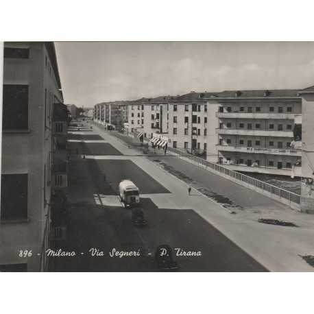 CARTOLINA LOMBARDIA MILANO P. ZA TIRANA - VIA SEGNERI - NUOVA MF56165